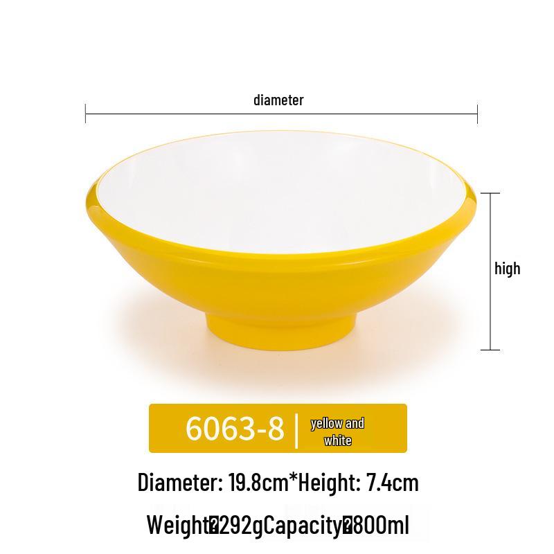 Melamine Noodle Bowl for Noodle Restaurants: Ideal for Luosifen, Malatang, Rice Noodles, and Chongqing Xiaomian