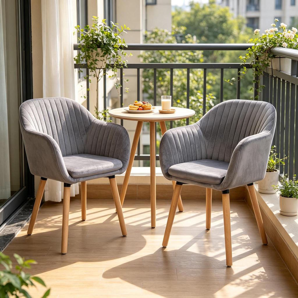 Sturdy Reception Chair, Relax Armchair with Armrests, Table Chair, Accent Chair, Dining Chair, Living Room Chair (only 2PCS Chairs)