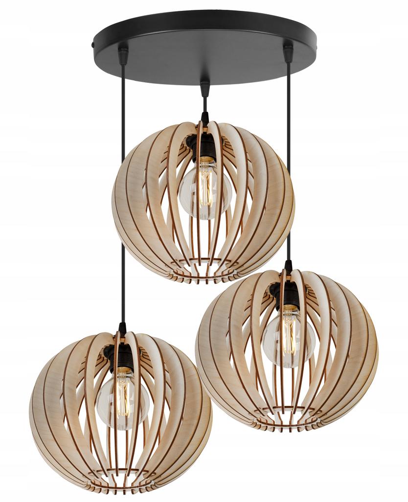 MODERN WOODEN LED CEILING HANGING LAMP