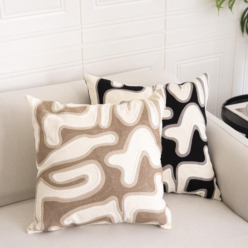 Nordic Style Living Room Sofa Pillow High-end Model Room Bedside Pillow Case Bay Window Cushion Bed Back Cushion