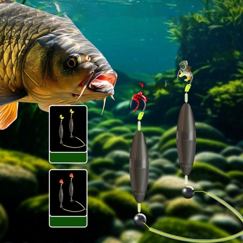 Fishing Tackle Accessories Reverse Bottom Rigs Iseni Hook Floating Tear Drop Rig Anti Separation Base Fishing Hook