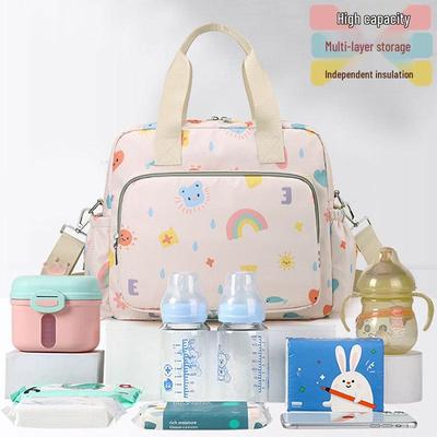 Fashionable Large Capacity Maternity Backpack: Versatile Shoulder & Handheld Storage for Moms & Babies