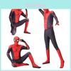 Costume Spiderman Peter Parker in Lycra Spandex con Copricapo**