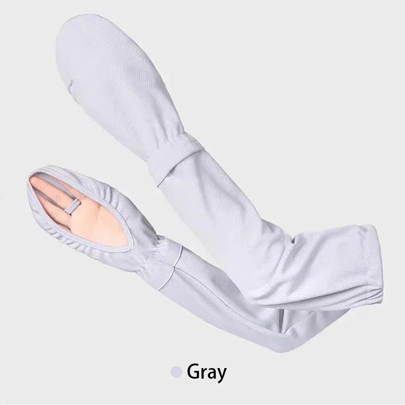 Summer Driving Fingerless Arm Sleeves Sun Protection Gloves Arm Sleeve Ice Silk Cooling Skin Protective Cover for Women Girls