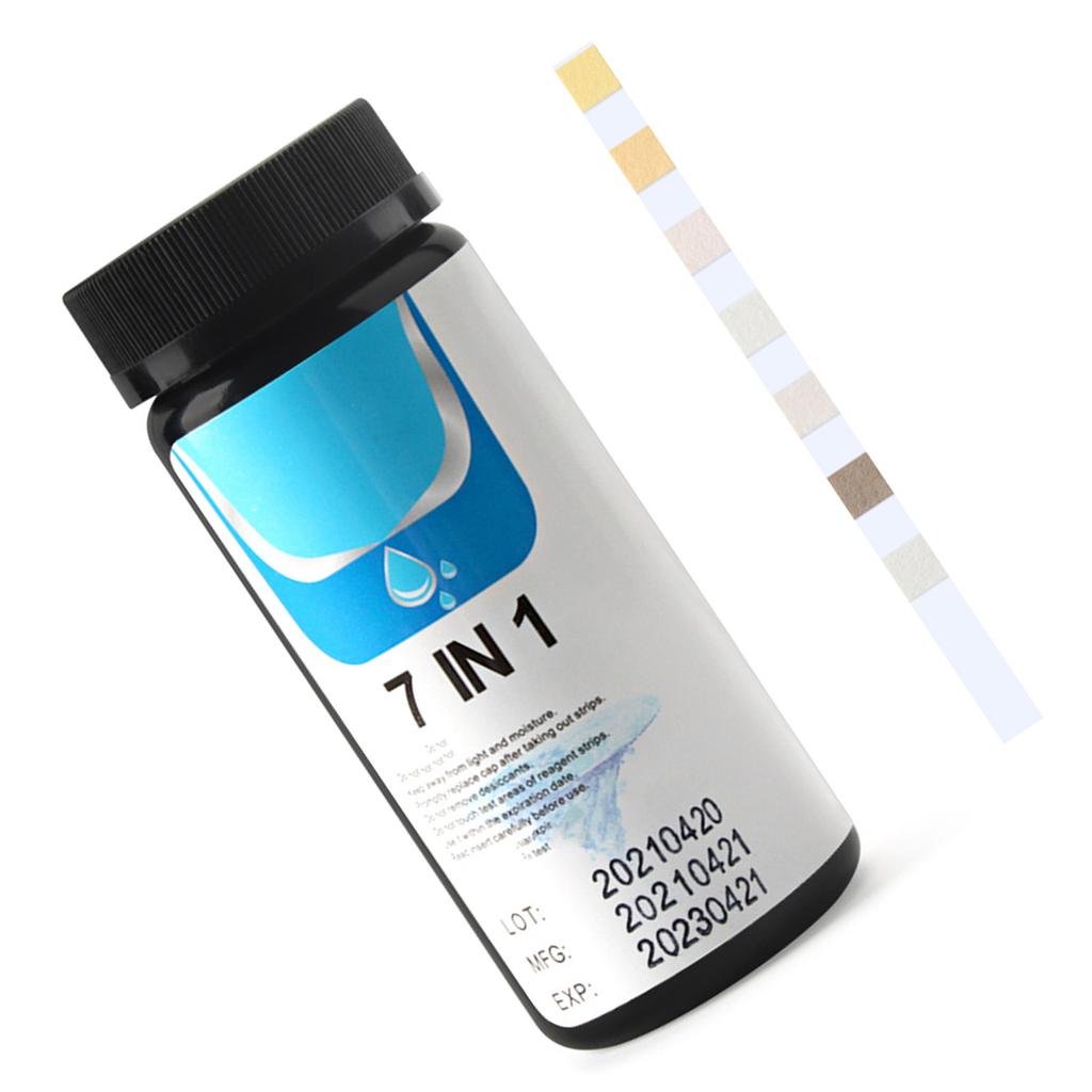 PH Test Strip 7 In 1 Total Alkali Nitrite Free Chlorine Total Chlorine Total Hardness Bromine