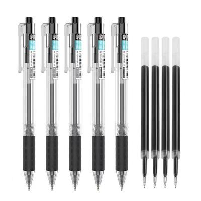 Press Pen Gel Pen 0.5 Mm Red Blue Black Refill Needle Tip Signature Pen Scrapbook School Office Stationery Supplies