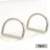 5pcs Spring D Ring Clips for Purse Metal Snap Hook Buckle for Shoulder Bag Wallet Keychain Dog Chain