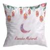 Ramadan Decoration 2024 Mubarak Cushion Cover Cotton Eid Mubarak Islamic Muslim Happy Eid Mosque Pillowcase Party Supplies