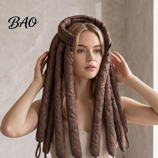 Women Curling Rod Headband No Heat Headband, Hair Curler fo Long Thick Hair, Octopus Curl Styling Curls Roller with Eight Claws, DIY Tool for