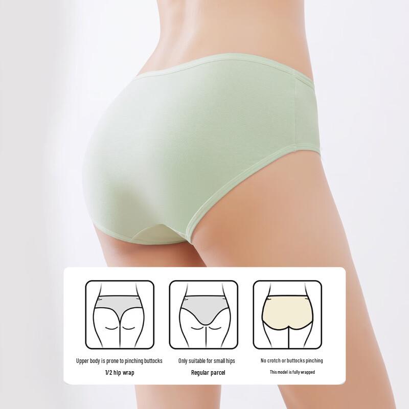 Women's 7-Pack Antibacterial Mid-Waist Cotton Briefs