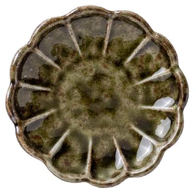 Minoru Pottery Toiro 90-piece Flower Small Plate, Oribe