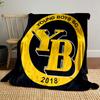 Yellow "Young Boys SC" Logo 2018 Design Patterned blanket, flannel, suitable for all seasons, home decor, warm and cozy