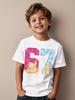 67 Meme Graphic Tshirt Kids Funny Number Print Summer Short Sleeve Loose Streetwear Tops