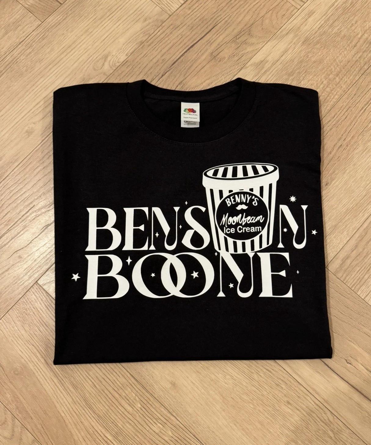 Benson Boone “Benny’s Moonbeam Ice Cream” unofficial fan inspired T-shirt XXXXL