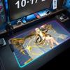 Mingguang Mouse Pad RGB Gaming Mousepad Big LED Pad PC Desk Mat Luminous Mouse Pad Large Keyboard Mats Table Rug With Backlit