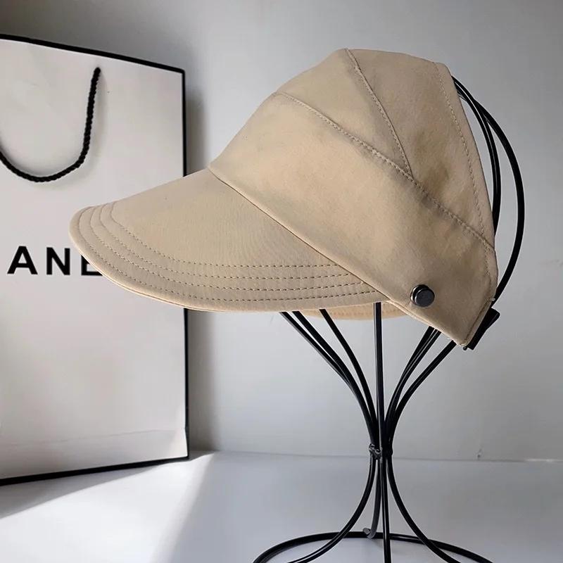 2025 New Quick Dry Hat Summer Empty Cap Women's Upgrade Can Hang Mask Outdoor Visor Thin Quick Dry Sunscreen Hat Baseball Cap