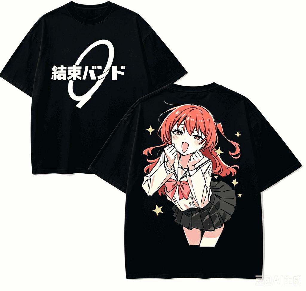 Bocchi the Rock! Anime Lover T-shirt Harajuku Cotton New Model High Street Retro Fashion Oversized Unisex Classic high quality