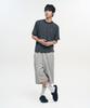 SLOW RECORD HOUSE Striped Short Sleeve T-Shirt_Black