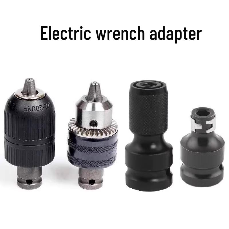 Multi-Functional Electric Drill Chuck and Air Impact Wrench Adapter