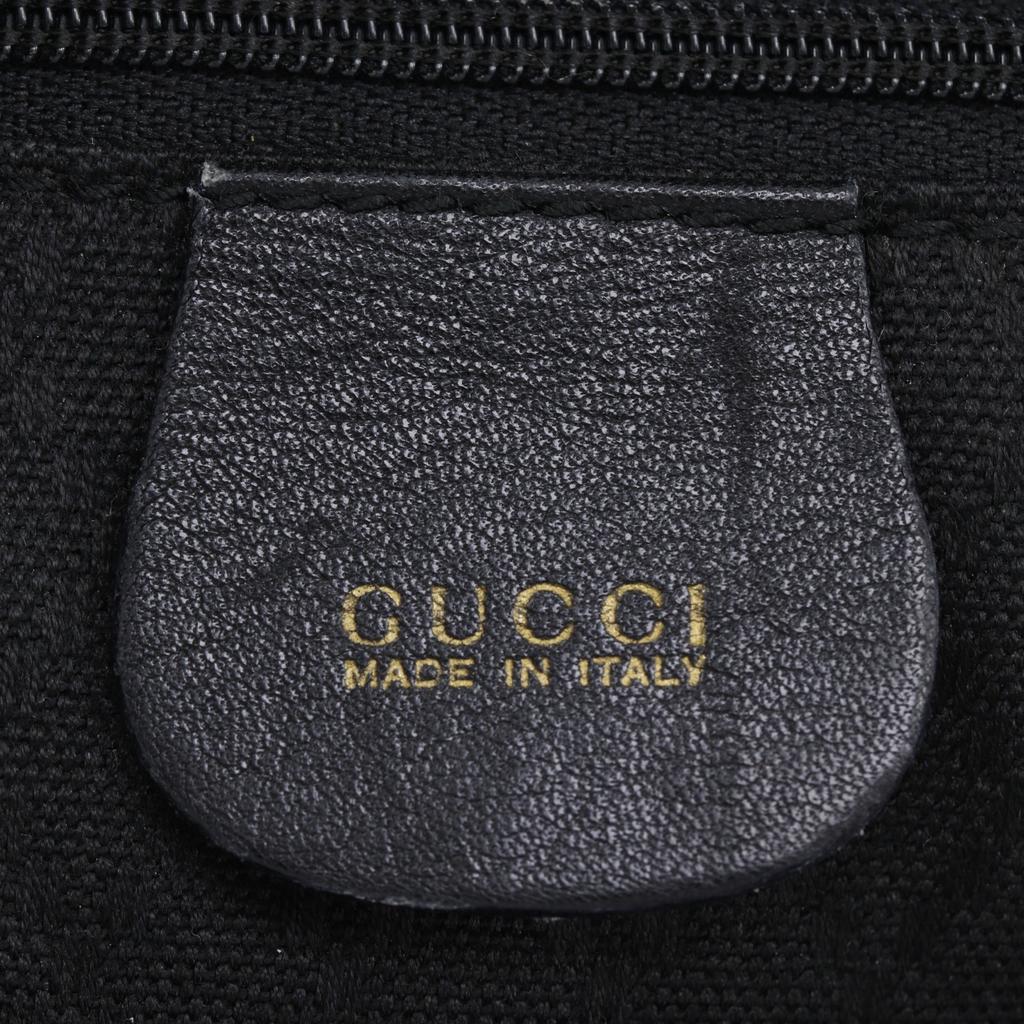 GUCCI Bamboo Backpack Daypack 003.2058.0016 black leather Women Used