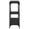 Console Table Black Oak Effect 88.5 X 30 X 75 Cm