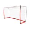 Soccer Goal 3.6 X 1.8 M Soccer Net for Backyard Collapsible Base Red, Portable & Quick Setup Set, with Metal Base, Carry Bag, Ground Stakes, for Youth