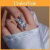 Butterfly Zircon Open Ring For Women In Cold Minimalist Fashion