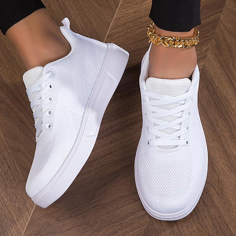 TUINANLE White Shoes Women Sneakers Shoes Outdoor Ladies Casual Flat Walking Shoes