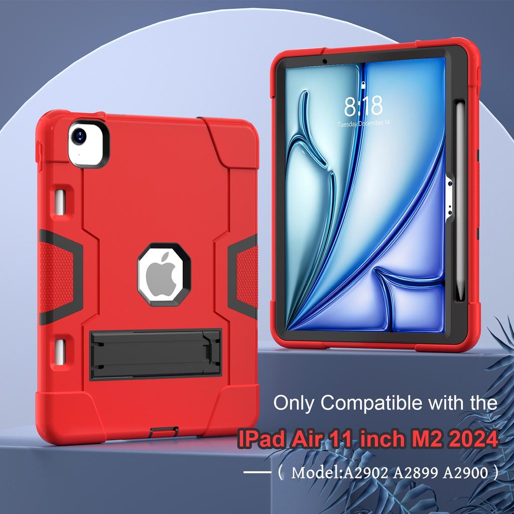 Armor Case With Pen Slot For iPad Air 11 2026 M4 2025 M3 2024 M2 A3460 A3463 A3266 A3267 A3270 A2902 A2903 A2904 Kickstand Cover