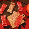 100Pcs Chinese New Year Aluminum Foil Disposable Toffee Packaging Bags Baked Handmade Nougat Candy Machine Sealed
