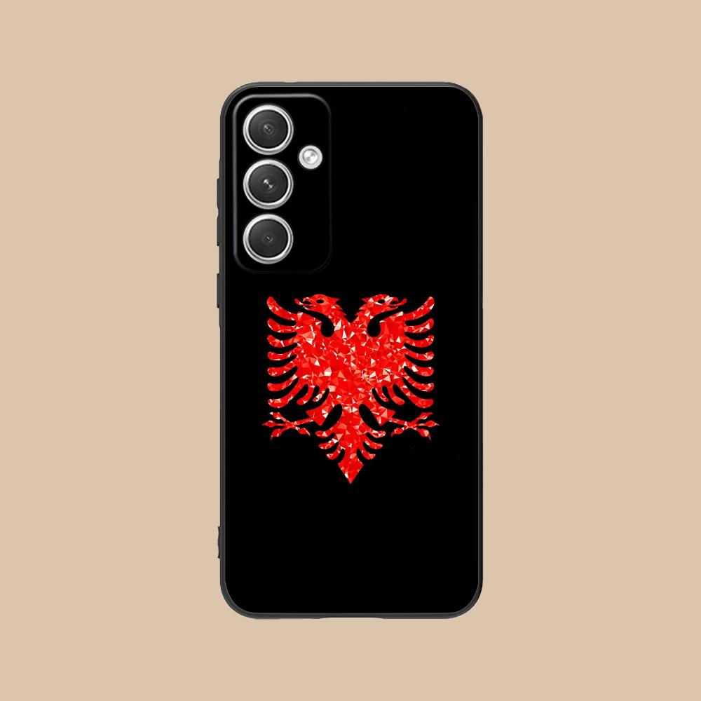 Albania Flag Mobile Cell Phone Case for Samsung Galaxy S26 S25 S24 S23 S22 S21 S20 Note20 Plus FE Ultra Colorful Cover Cover