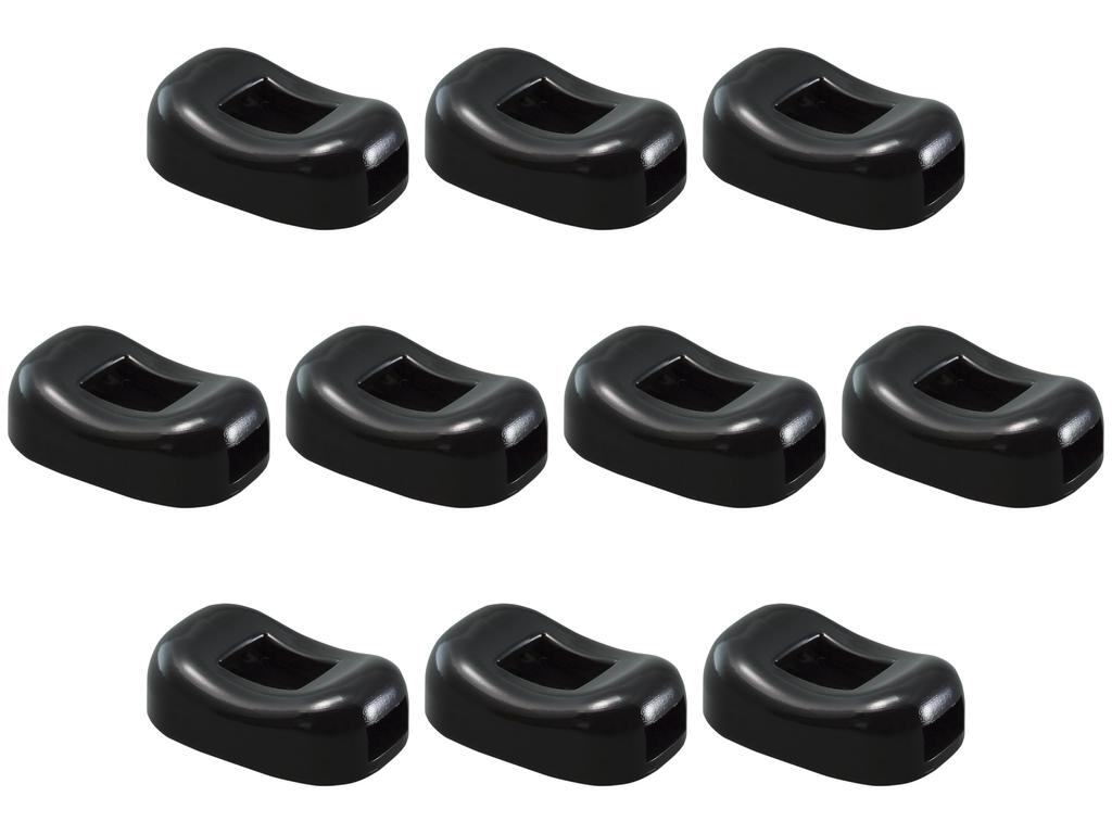 Set of 10 Bean Chopstick Rests Black x x Chopstick Acrylic Setomonohonpo [AC] (Chopstick Stops/Chopstick Rests) [4.1 2.8 1.5 cm] Rests, Resin,