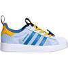 Adidas Originals Superstar 360 Comfortable Fit Low-Top Kids Skate Shoes Kids sneaker Blue White KH5663