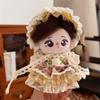Lovely Maid Costume 10cm Doll Dress Retro Camellia Dolls Cartoon Skirt Miniature Lace Cotton Dolls Halter Dress Stuffed Dolls