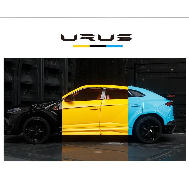 1/24 Lamborghini URUS Bison Mansory SUV Alloy Cast Toy Car Model Sound and Light Children's Toy Collectibles Birthday Gift