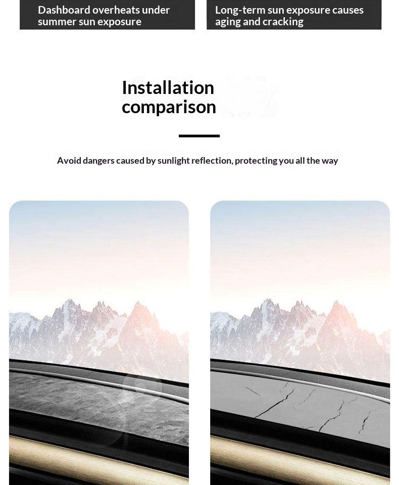 For Tesla Model Y Juniper 2026 2026 Dashboard Cover Pad Suede Sunshade Protector Anti-UV Dash Mat Non-slip Pads Car Accessories