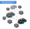 OSOYOO Mecanum Wheel Robot Car Chassis for DC9V Smart Mini Dolly STEM Building Compatible with Raspberry Omnidirectional DIY Wheels Arduino, 4WD,