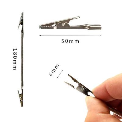 5pcs, Double Headed Metal Clip, Crocodile Mosquito Coil Clip, Bendable Advertising Label Clip, Clip for Aromatic Metal Clip