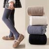 Socks for Set of Warm Socks for Cold Suitable for Middle Elementary and High Solid Ages 8 and Black [ZGKULAEAOW] Knee-High Kids, 2, Fleece-Lined,