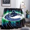 Vancouver Hockey Art Throws Blanket Flannel Blankets Plush for Couch Bed Gifts for Men Women Travel picnic blanket Christmas fan gifts