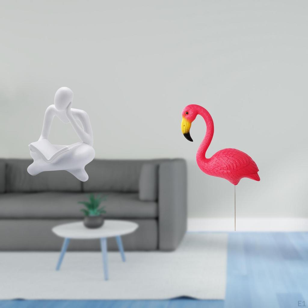 Abstract Thinker Bird Statue Decoration for Tabletop Living Room Shelf Office Bookshelf Yard Art