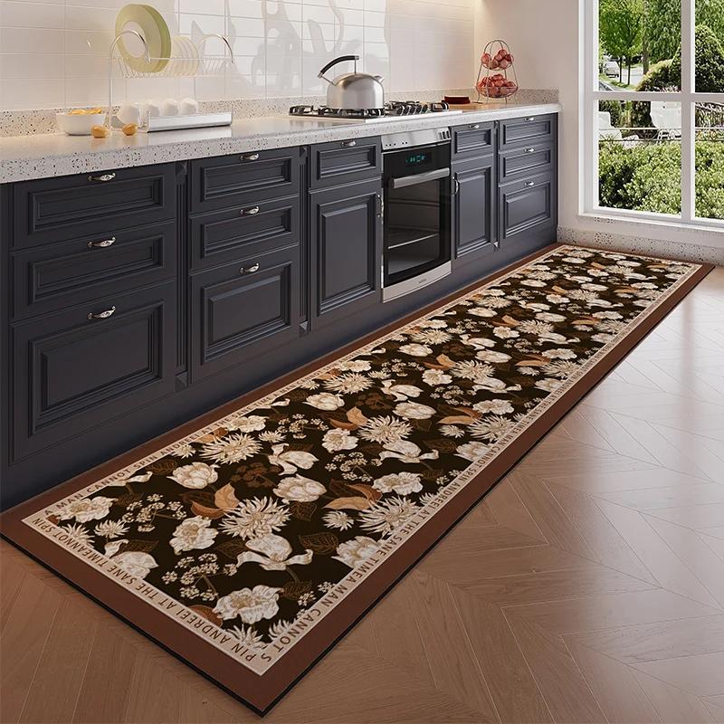 American Vintage Kitchen Mat Durable And Easy To Maintain Hallway Runner Bedside Rug For Bedroom Home Decor