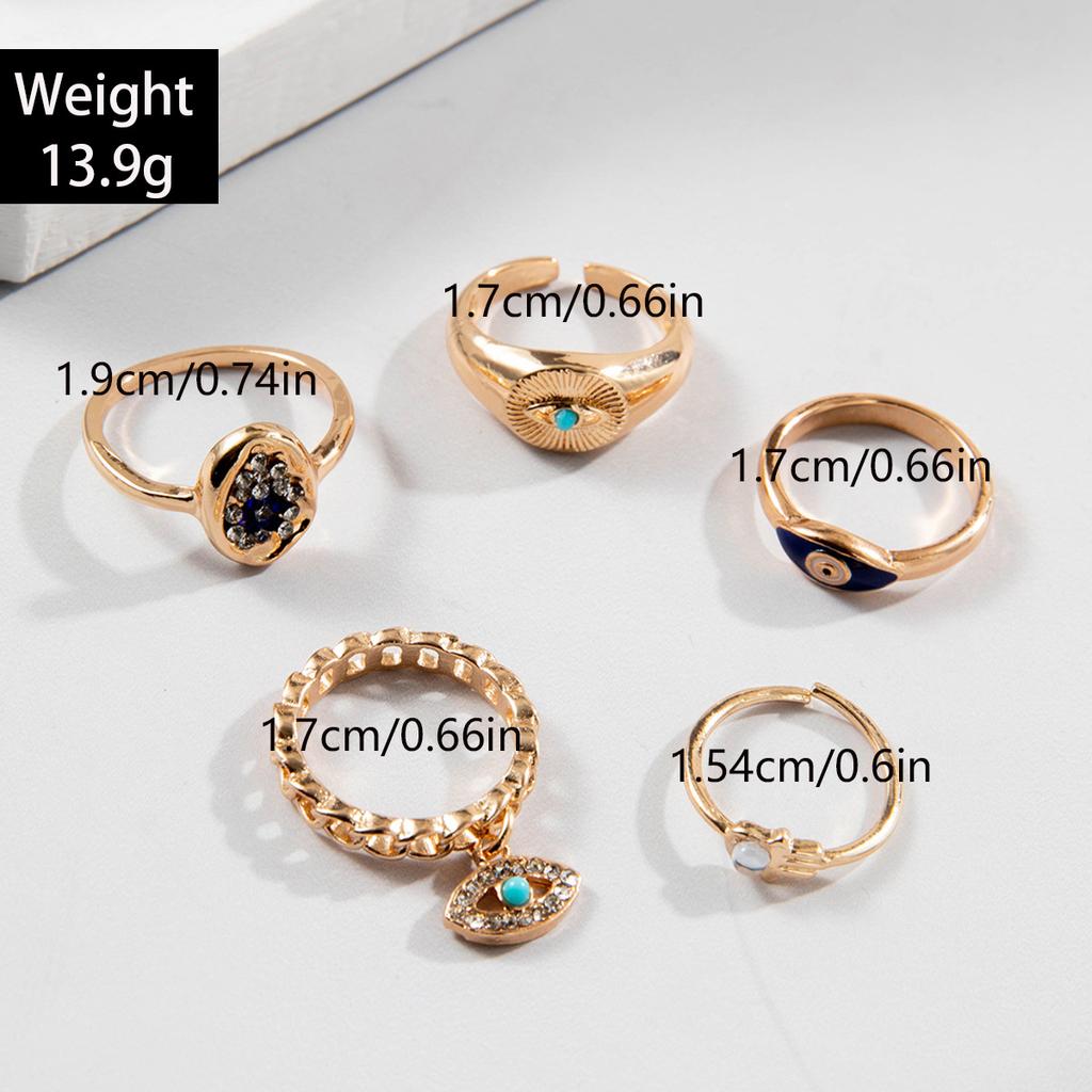 Fashion jewelry Vintage carved sun feather cross black gemstone ring multi-piece set set
