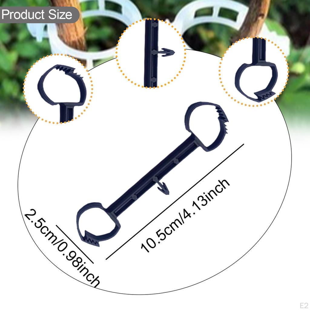 50 Hooks, Reusable Easy Install Double Locking Plant Tag Holders Clips for Plants