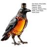 Fine Wine Server Crow Whiskey Decanter, 350ml Capacity Liquor Glass Bottle, Craft Container Decorative Alcohol Dispenser for Home Kitchen Bar Holiday