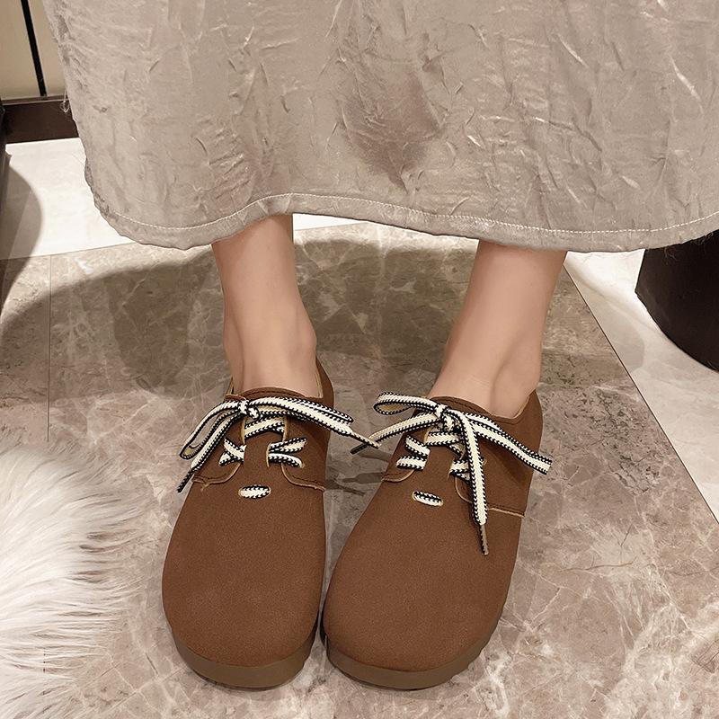 

Модная весна-осень ретро кружевная повседневная обувь для женщин модная однотонная роскошная обувь женская новая дизайнерская обувь на плоской подошве с каблуком 4 см для женщин 35