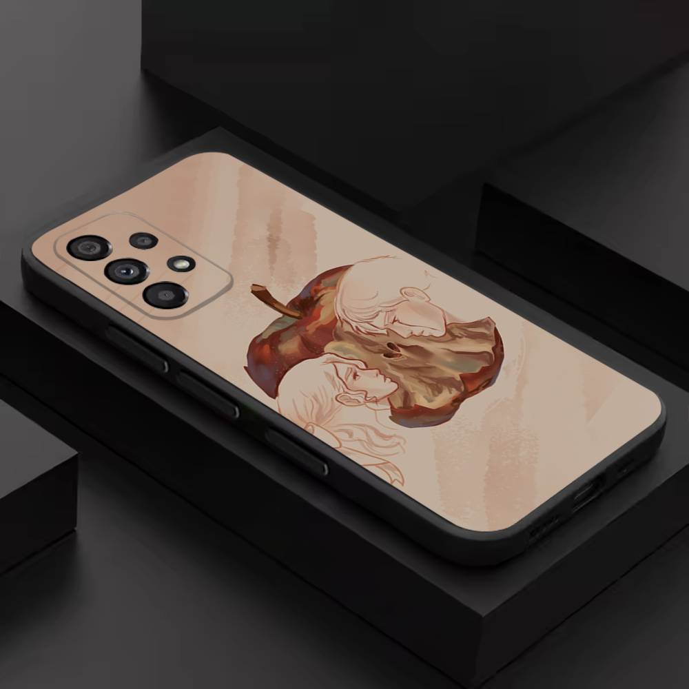 Once U-Upon a B-Broken Heart For Samsung S 26,25,24,23,22,30,21,10,9,Ultra,Plus,Lite,FE,4,5G Black Soft Case Phone Case