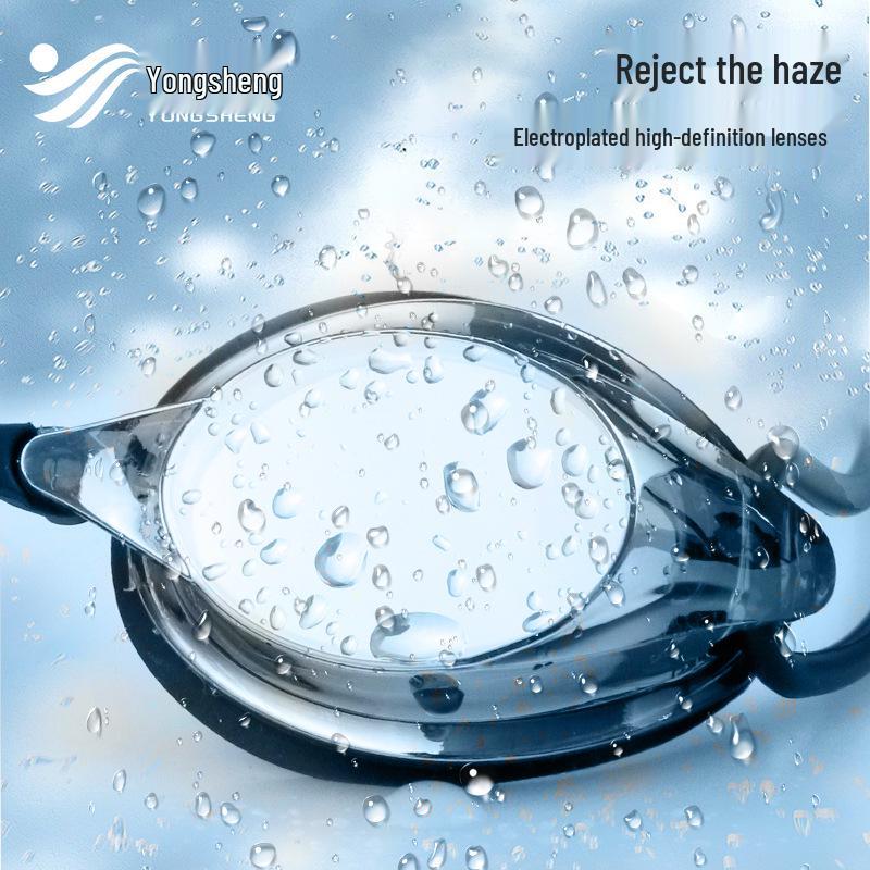 Colorful HD Electroplated Unisex Swimming Goggles - Waterproof, Anti-Fog, Small Frame, Comfortable for Diving and Training