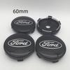 KLYD4 NEW 4pcs 3D for 54mm 56mm 60mm 68mm Ford Car emblem Wheel hub Center Cap Badge covers sticker Decal styling auto Accessories