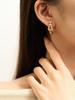 Horseshoe Stud Earrings with Diamonds High-quality Jewelry Gifts for Daily Wear, Men and Women Are Not Limited